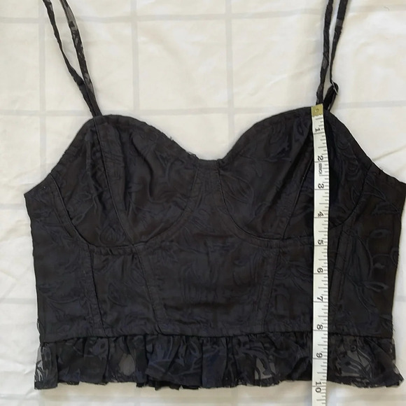 Free People Now Or Never Corset Top in Black Size XS - Picture 6 of 12